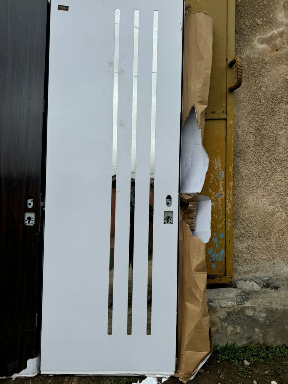 ANS029 – White Metallic Stripe Door
